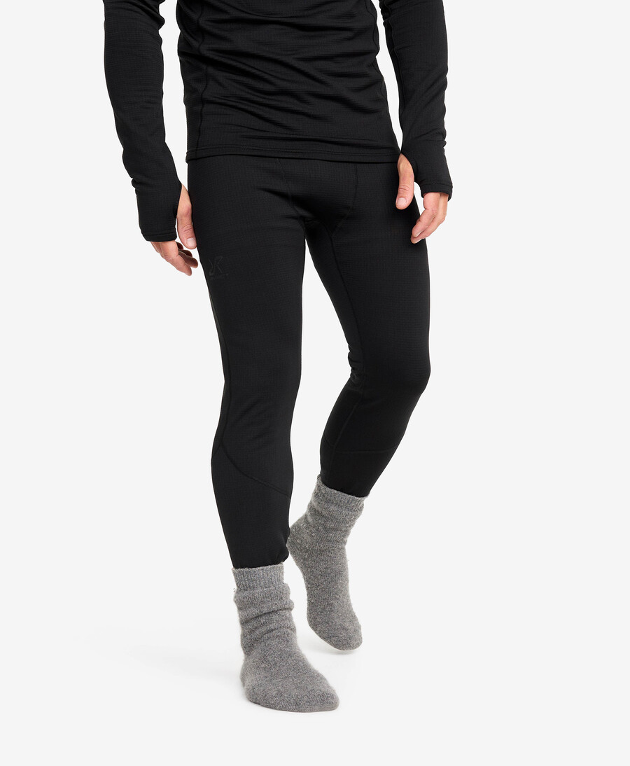 våffla baselayer byxor för män