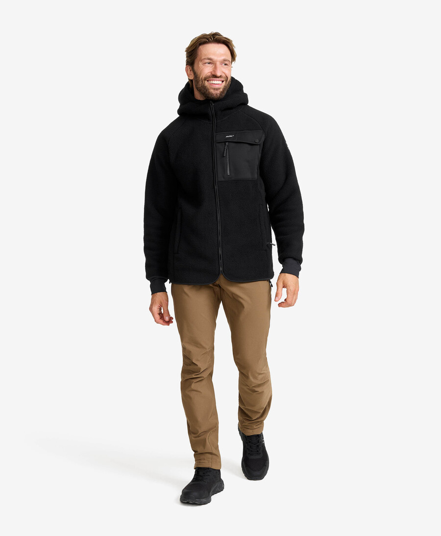 sherpa hoodie män