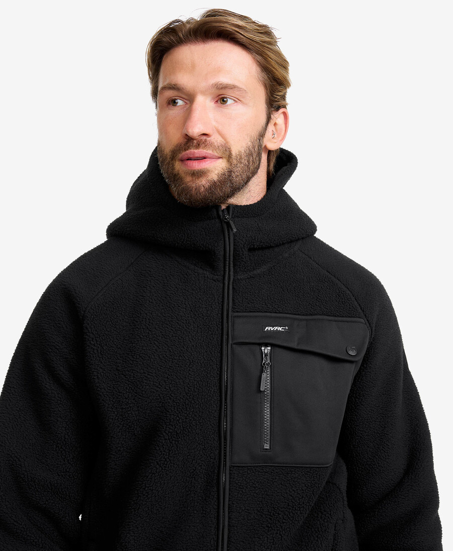 sherpa hoodie män