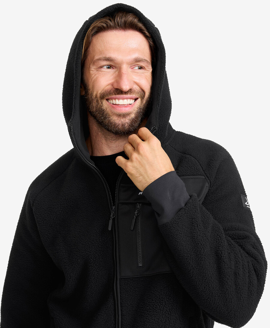 sherpa hoodie män