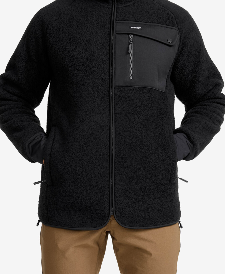 sherpa hoodie män