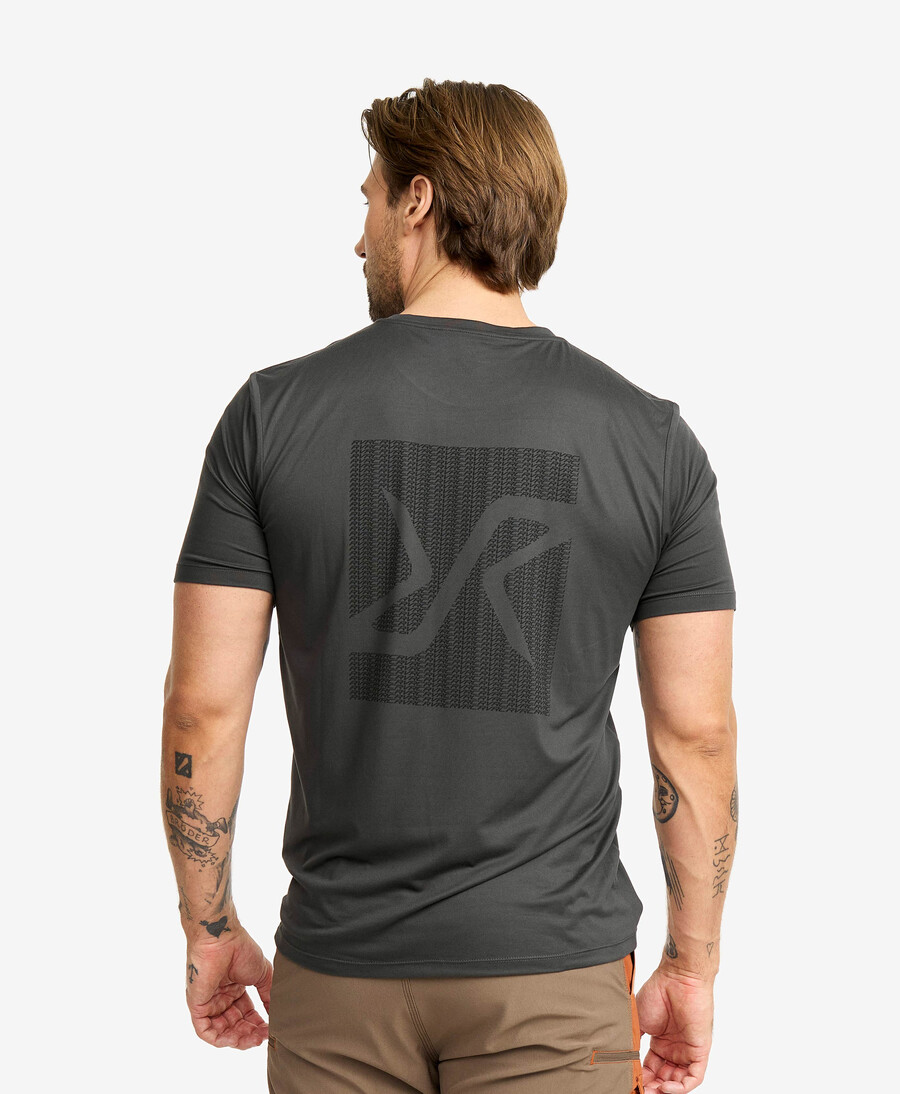 uppdrag grafisk logo t-shirt män