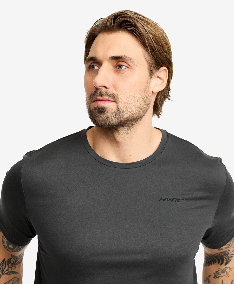 uppdrag grafisk logo t-shirt män