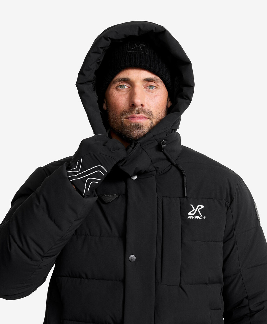 vackra isolerade parka män