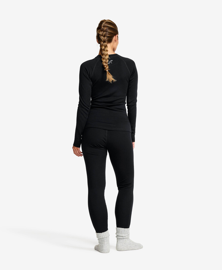 rutten merino varma base layer top kvinnor