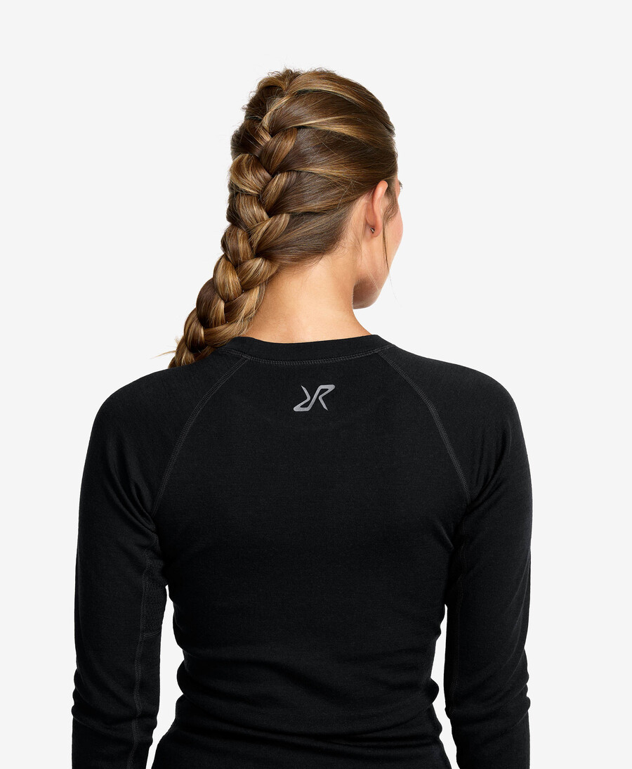 rutten merino varma base layer top kvinnor