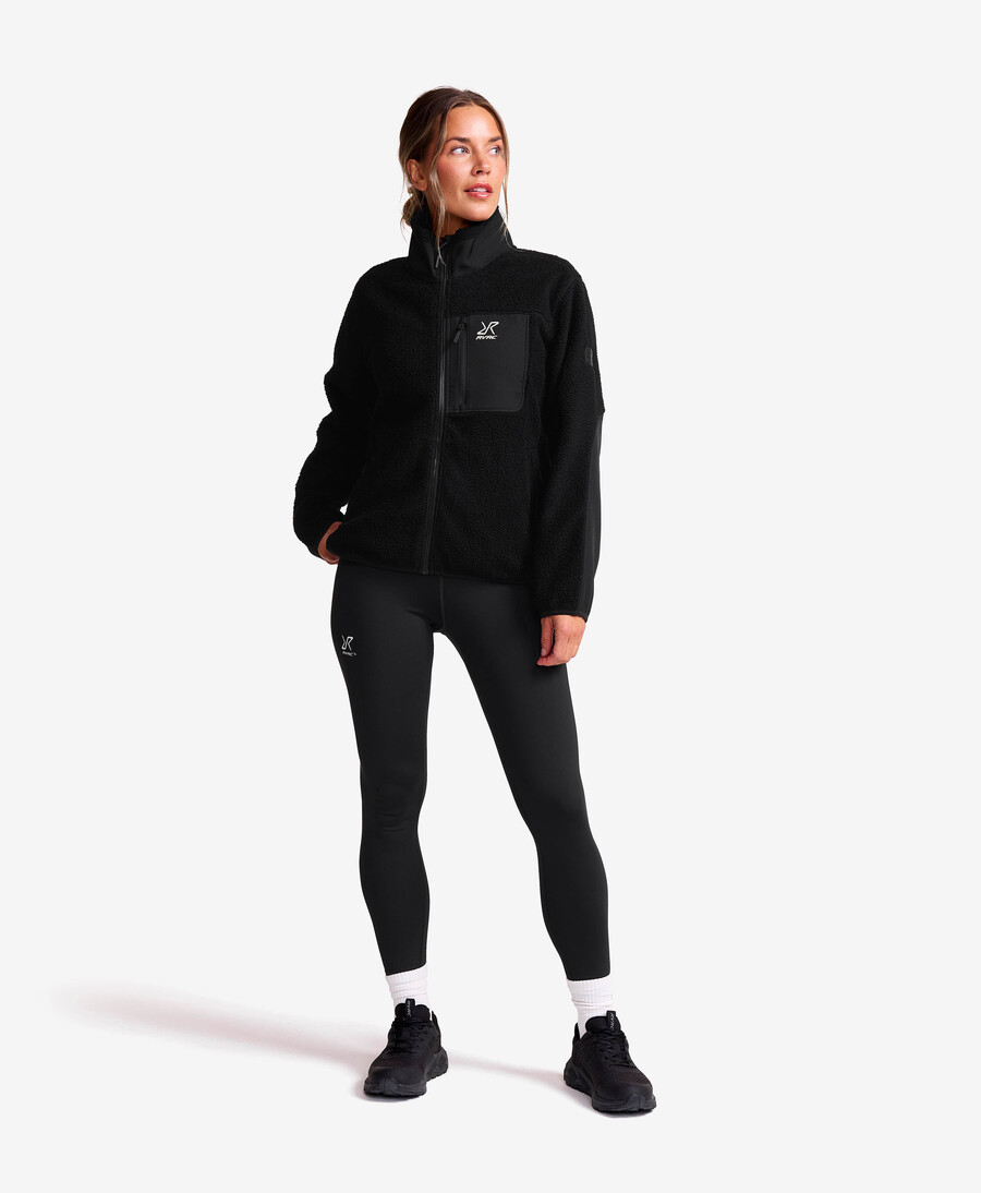 hög lugg fleece jacka kvinnor