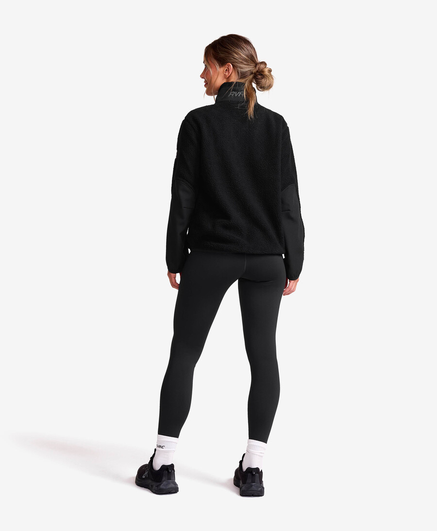 hög lugg fleece jacka kvinnor