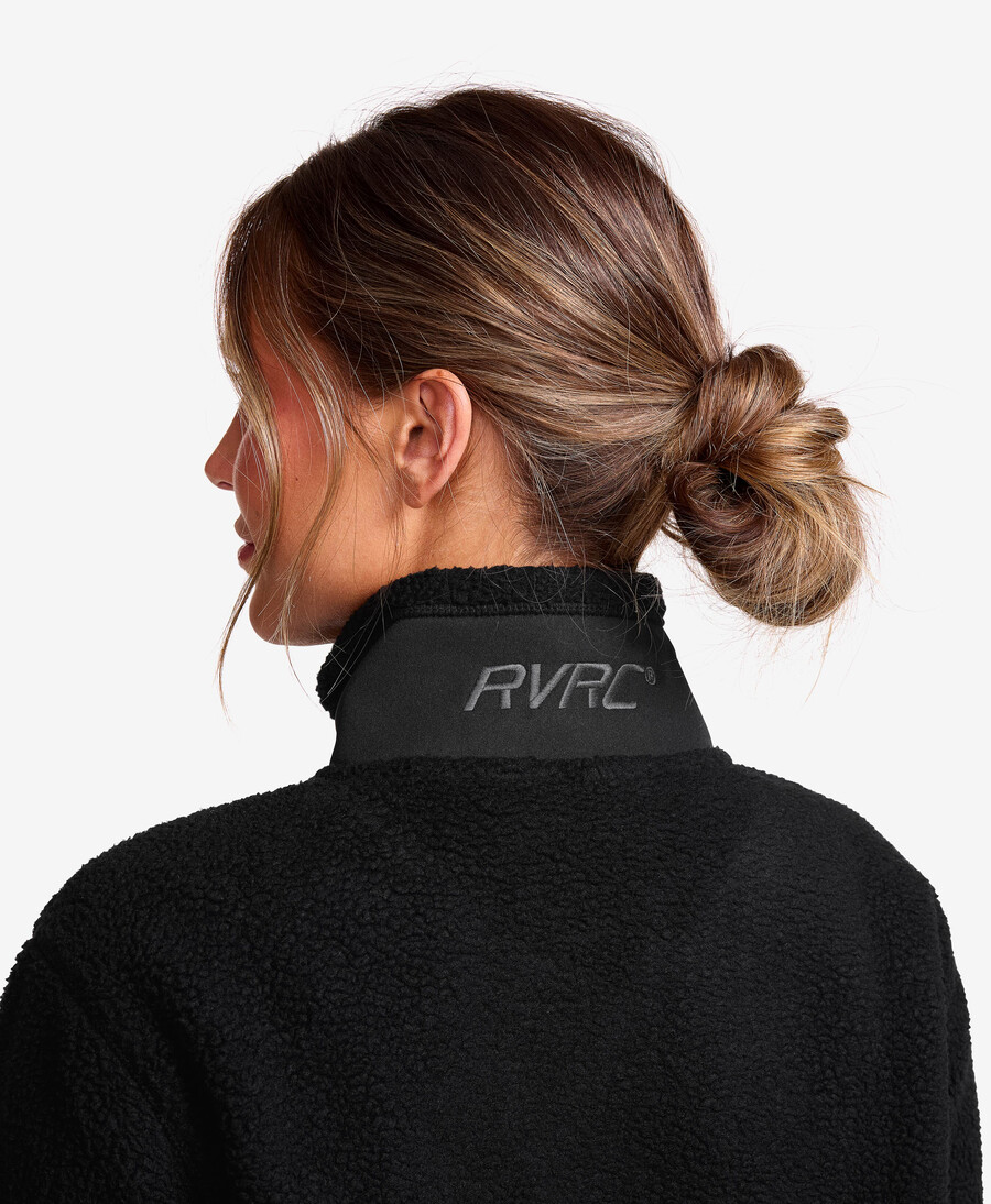 hög lugg fleece jacka kvinnor