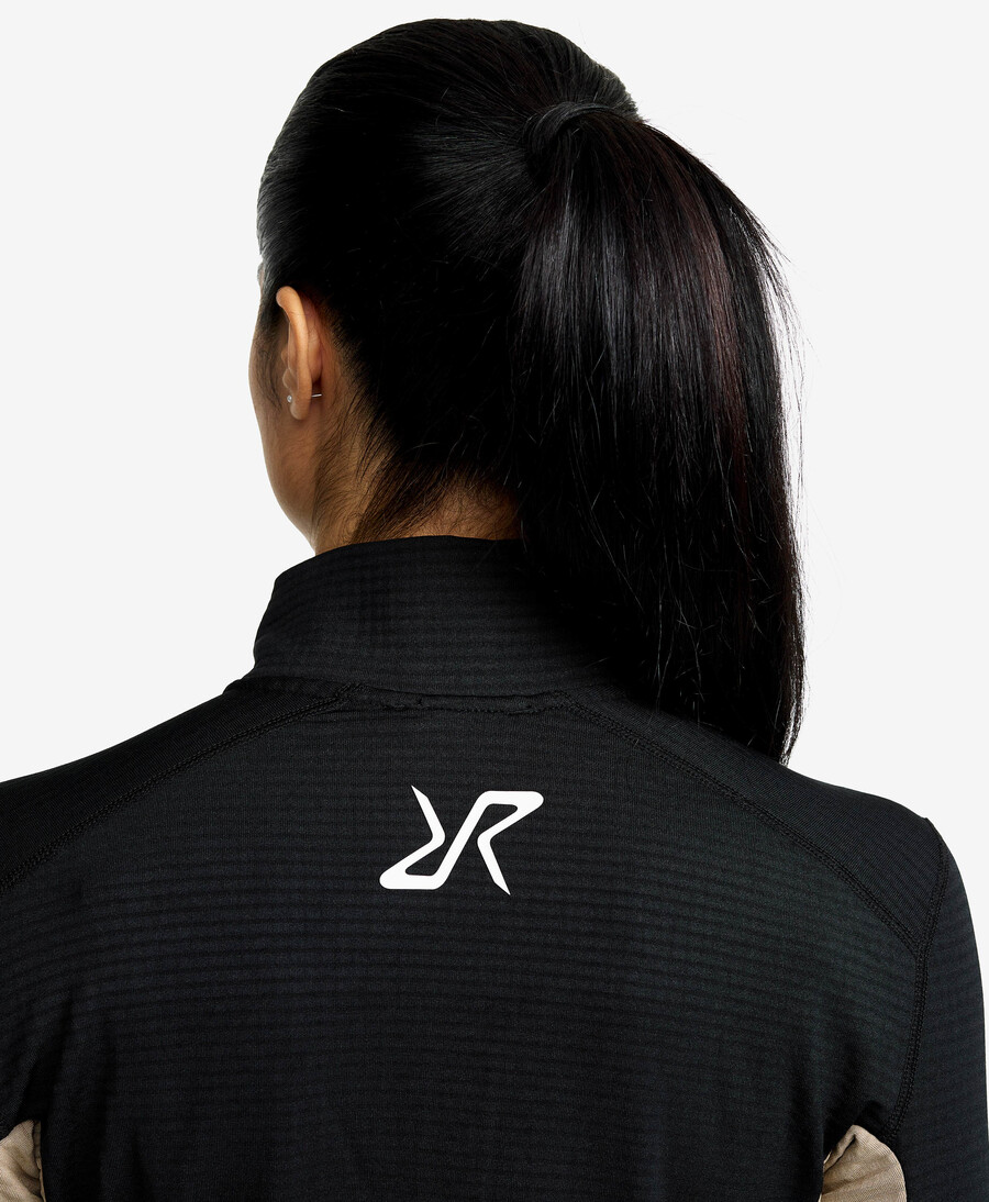 våffla full-zip fleece kvinnor