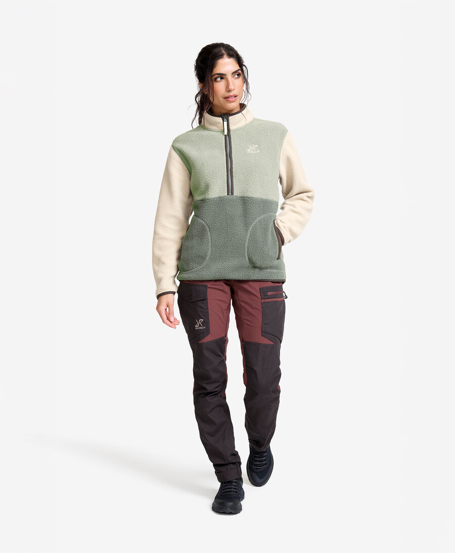 canyon halv-zip lugg fleece kvinnor