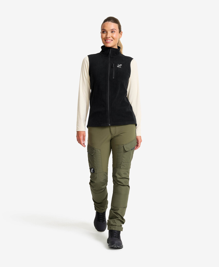 vandraren fleece gillet kvinnor