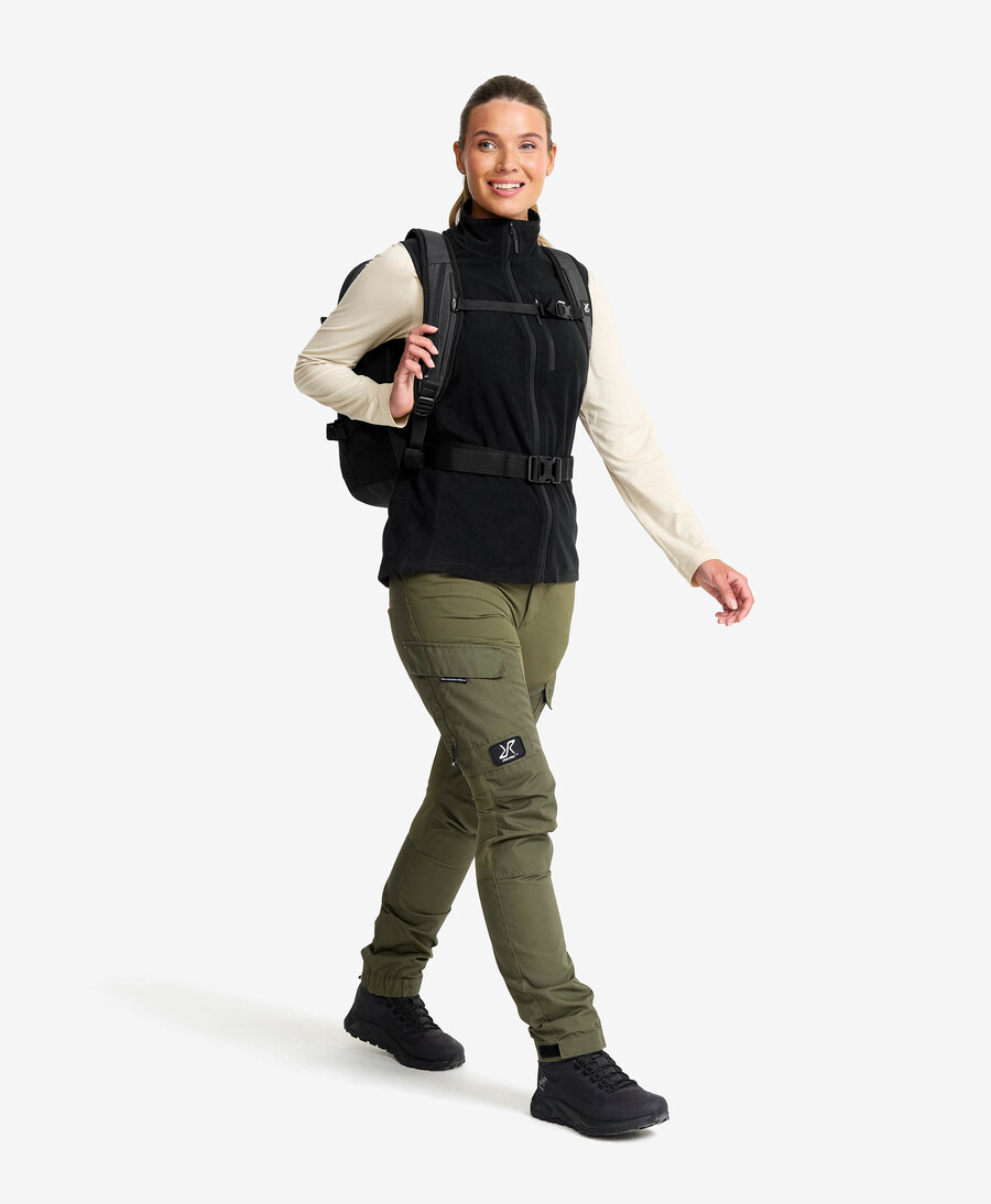 vandraren fleece gillet kvinnor