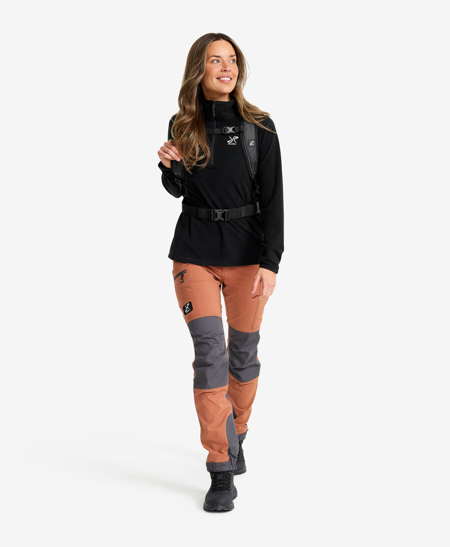 vandraren halv-zip fleece kvinnor