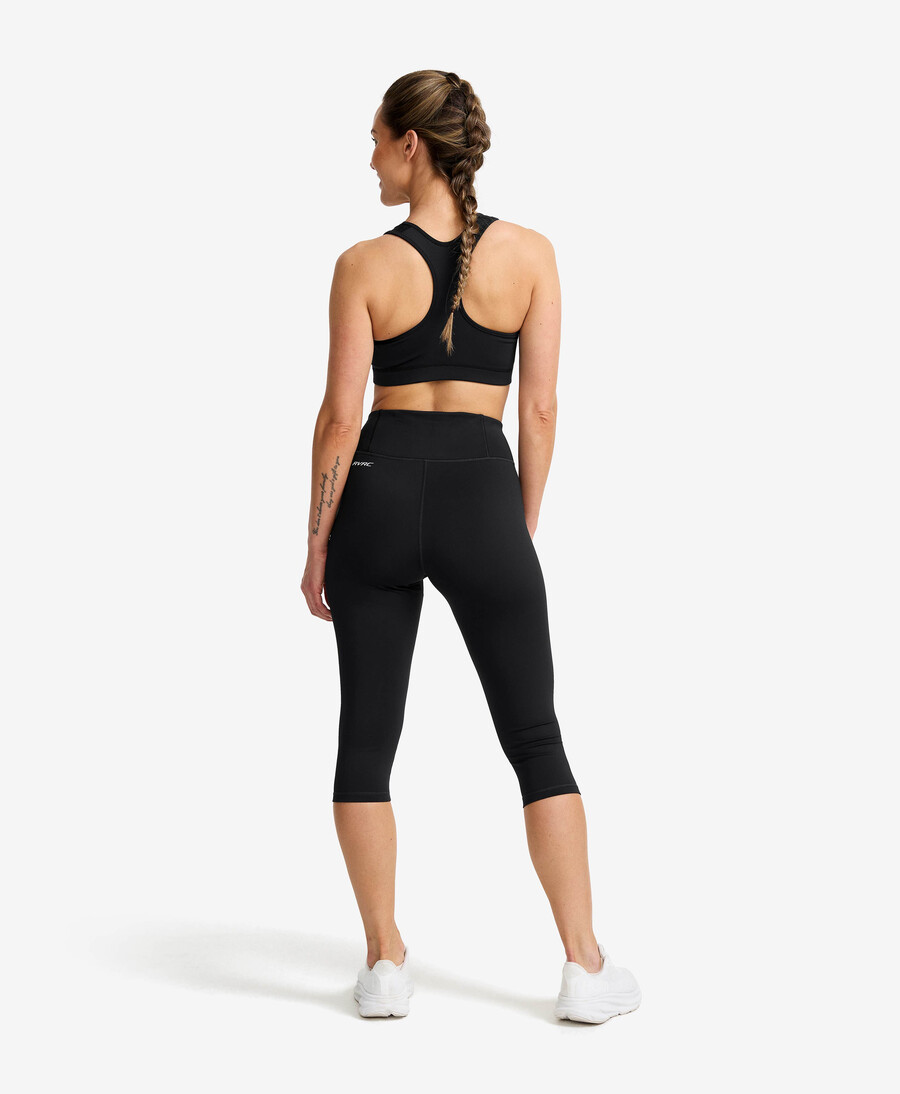 flödet hög midja capri leggings kvinnor