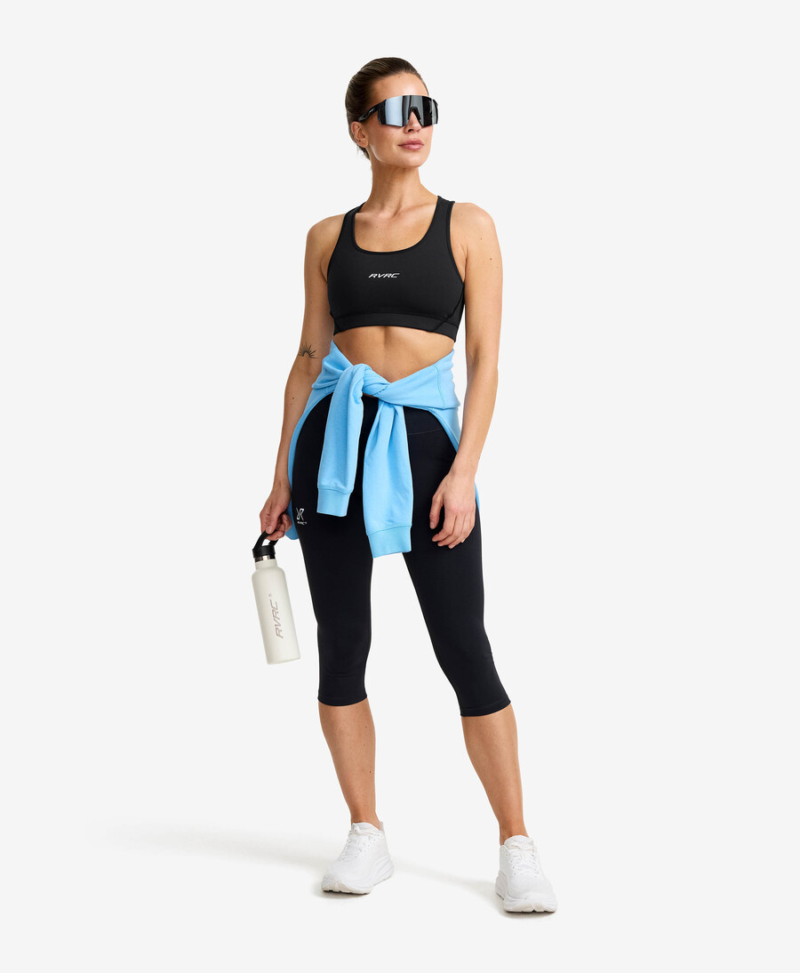flödet hög midja capri leggings kvinnor