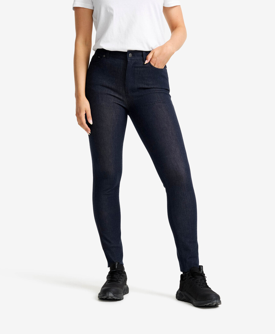 dalen hög midja stretch jeans kvinnor