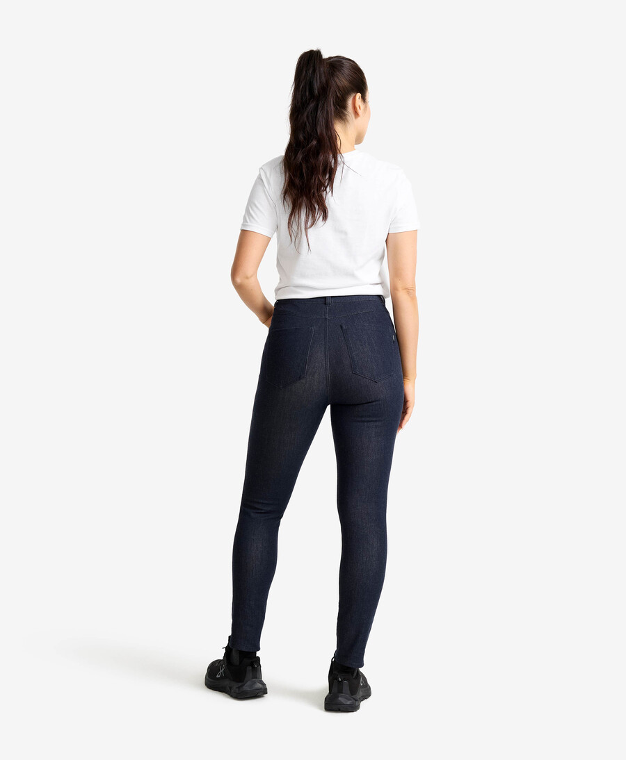 dalen hög midja stretch jeans kvinnor