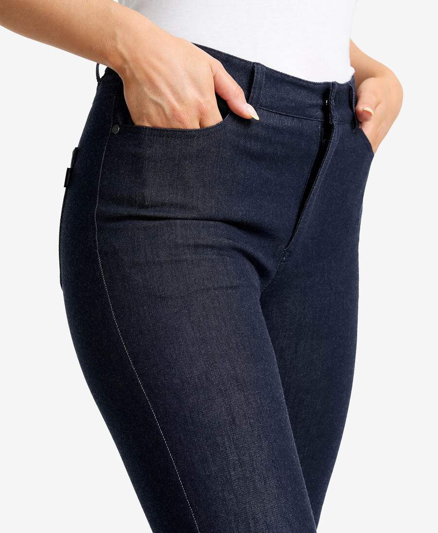 dalen hög midja stretch jeans kvinnor
