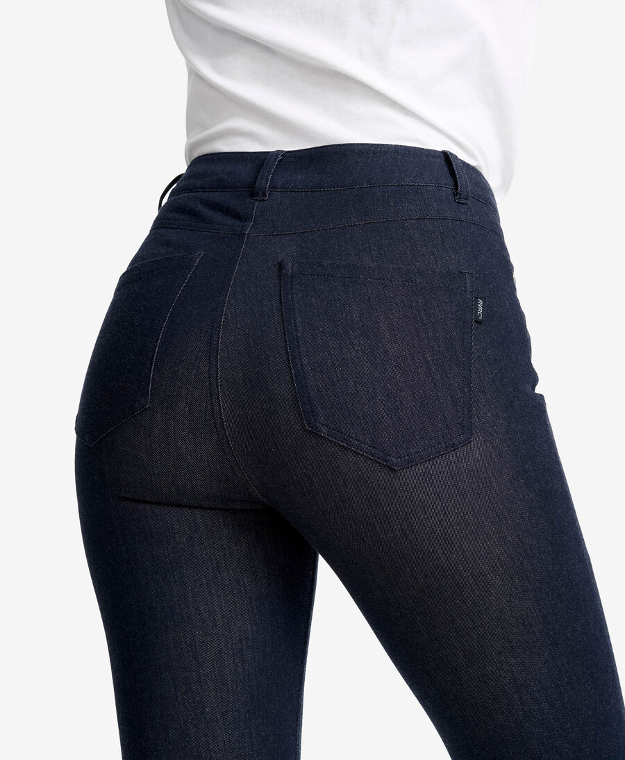 dalen hög midja stretch jeans kvinnor