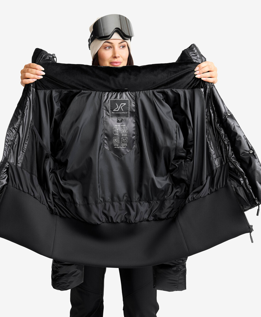 höja puffer ski jacka kvinnor