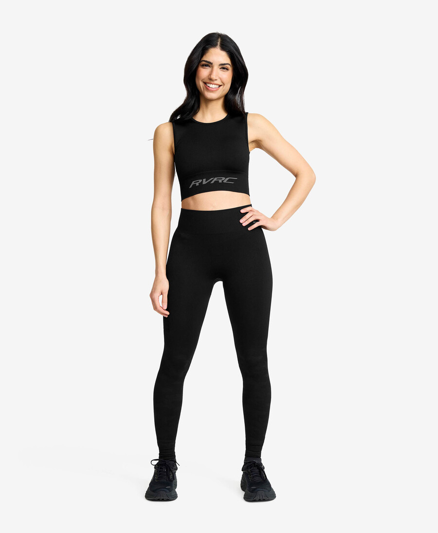 härkomst sömlös crop top kvinnor