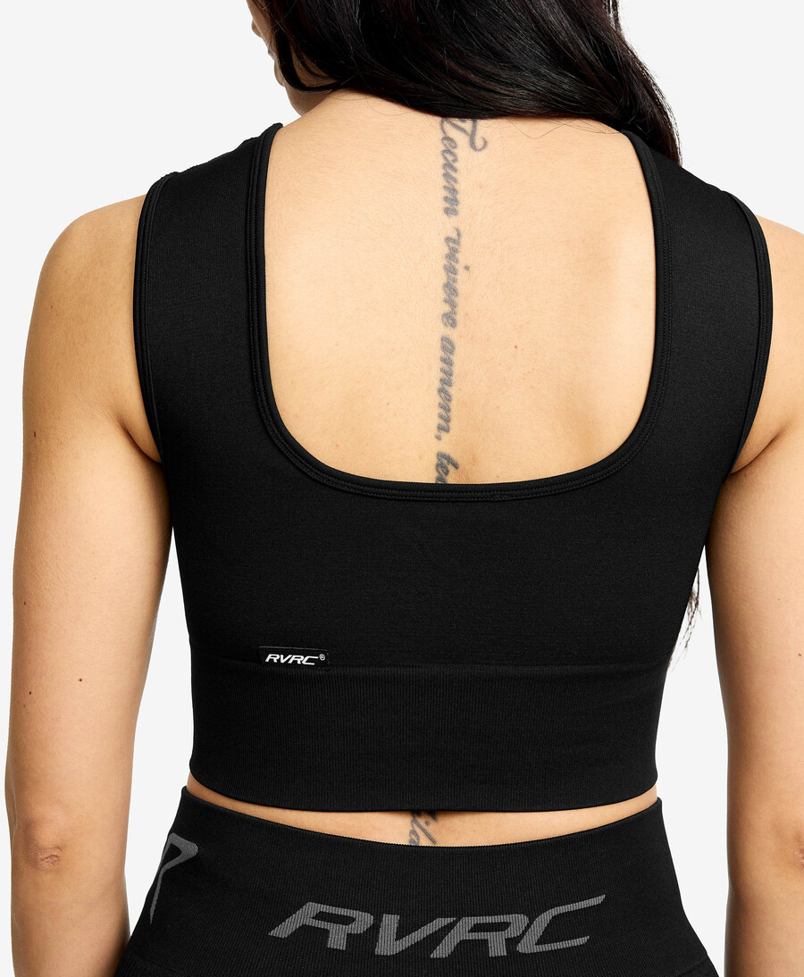 härkomst sömlös crop top kvinnor